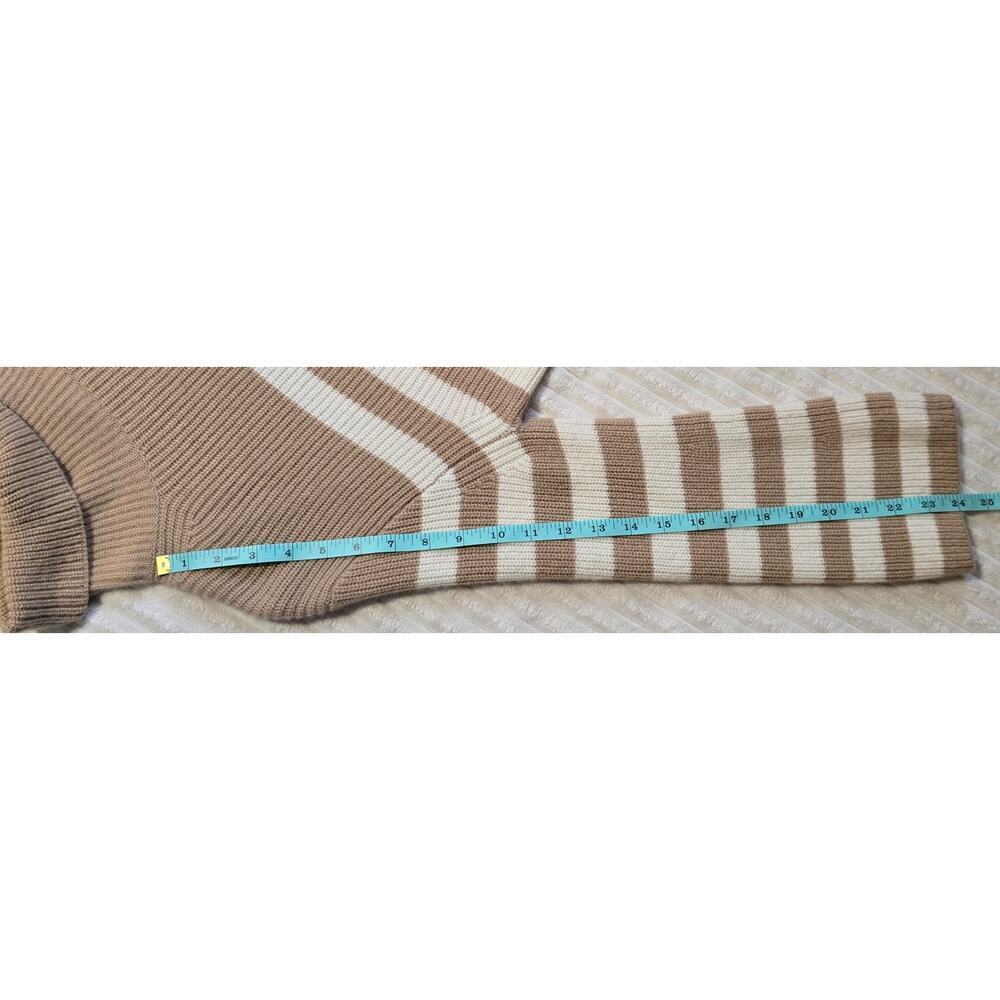 J. Crew Wool And Recycled Cashmere Relaxed Striped Turtleneck Sweater - Picture 11 of 11